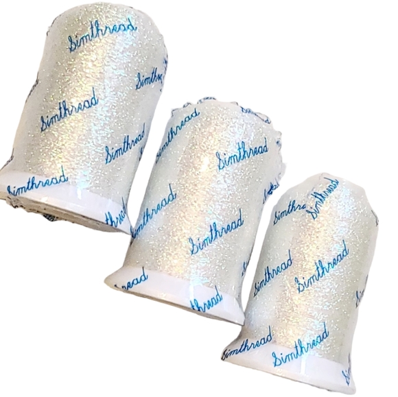 Bundle 3 Spools Iridescent Metallic Luster Pearly Embroidery Thread - Picture 1 of 4